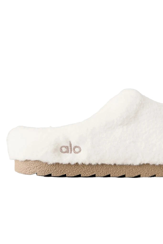Alo Sherpa Recovery Slipper Ivory