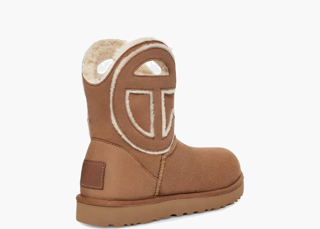 Telfar x UGG Logo Mini Boot 'Chestnut'
