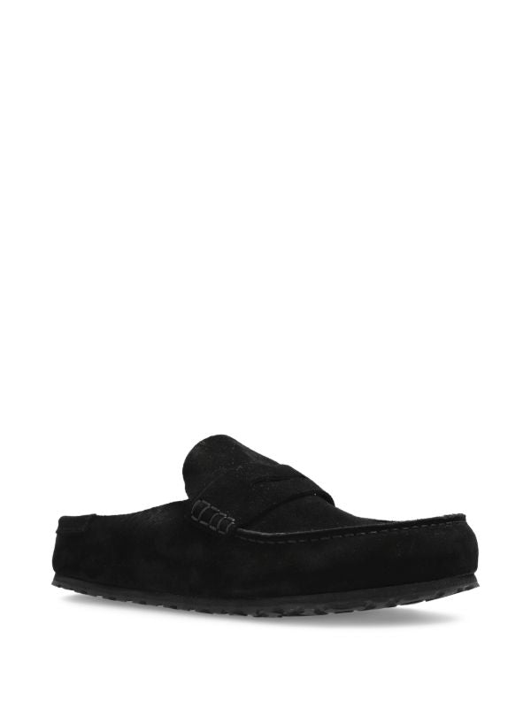 Birkenstock Naples wrapped loafer in black suede