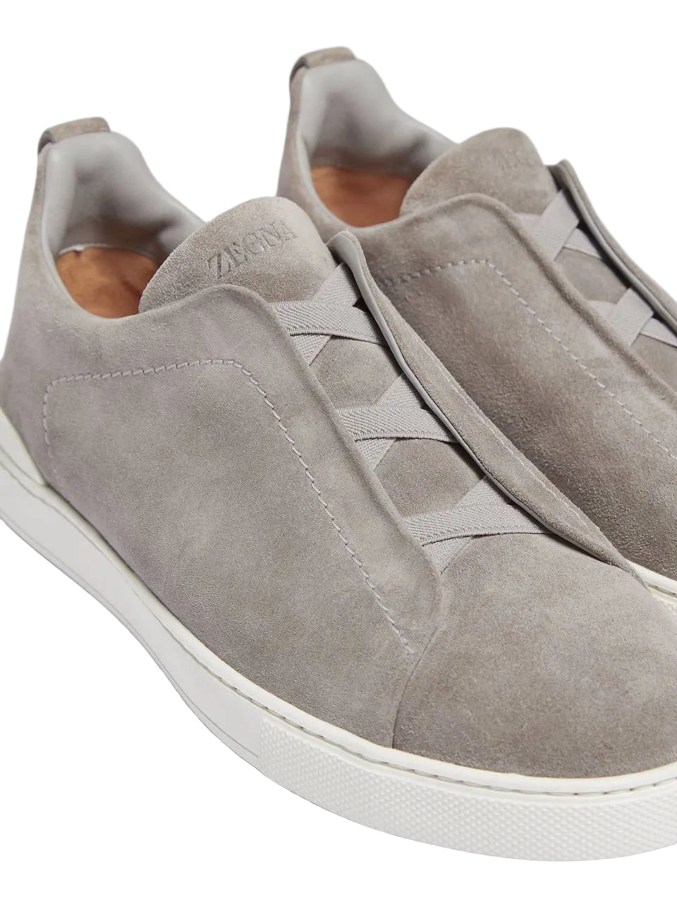 Zegna Suede Triple Stitch 'Grey'