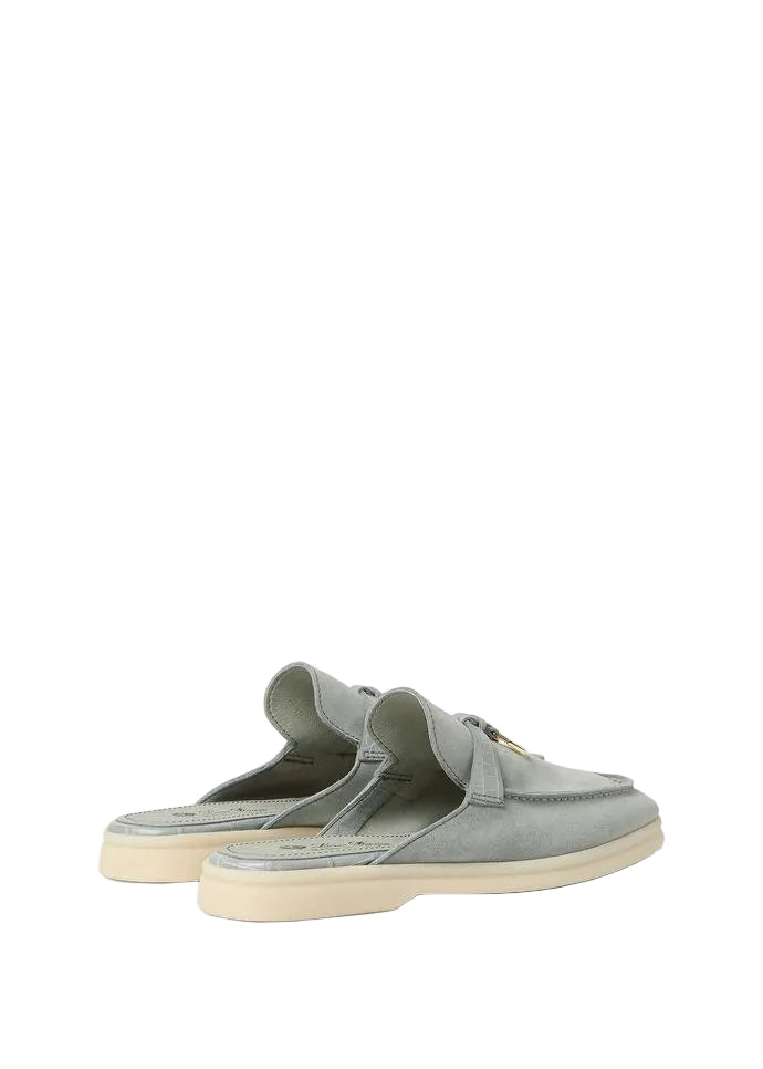 LORO PIANA Charms Walk Babouche Suede, Alligator skin