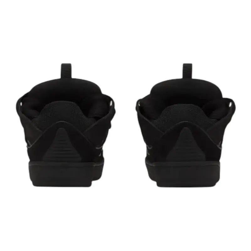 Lanvin ‘Curb’ Leather Blend Sneakers In Black