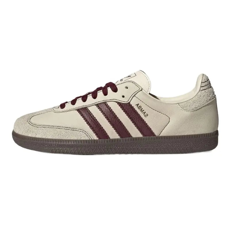 Adidas Wmns Samba OG 'Wonder White Maroon'