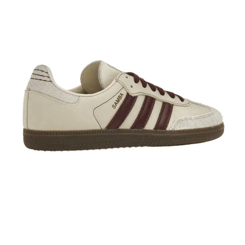 Adidas Wmns Samba OG 'Wonder White Maroon'