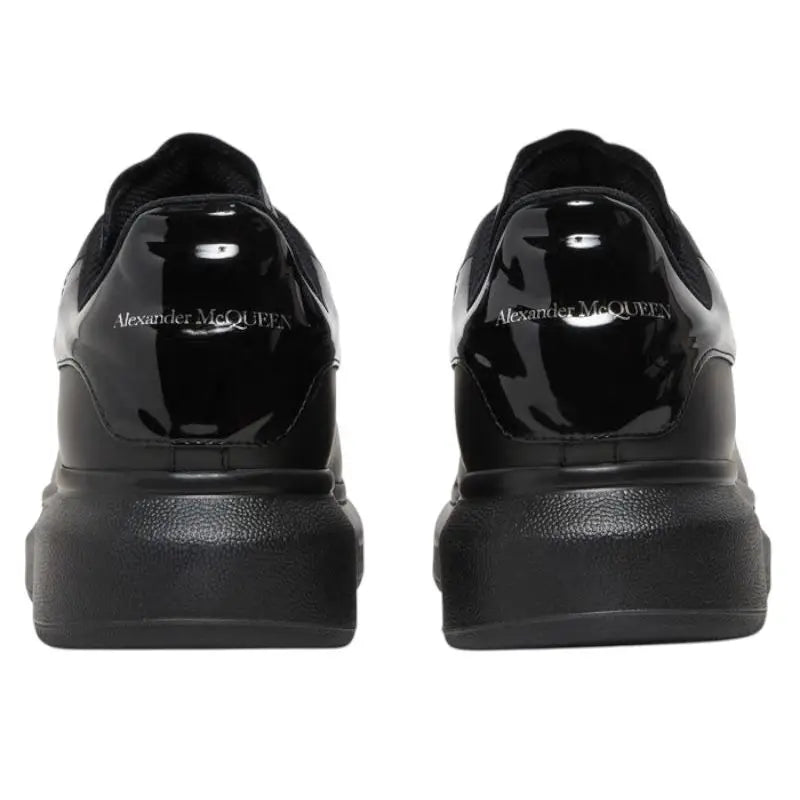 Alexander Mcqueen Oversized – Black Gloss Heel