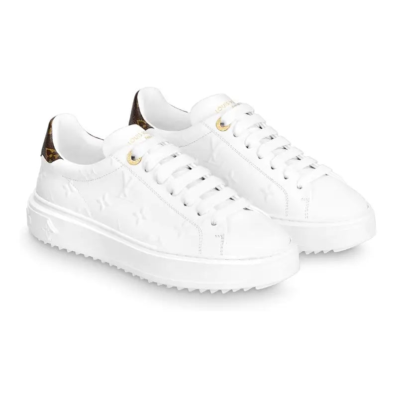 Louis Vuitton Time Out – Debossed Monogram Leather White