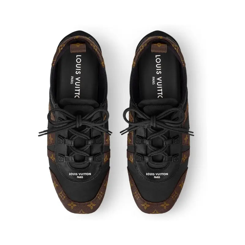 LV Sneakerinae Black And Brown Monogram