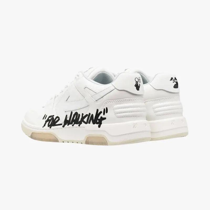 OFF-WHITE Out Of Office OOO Low Tops For Walking For – White Black