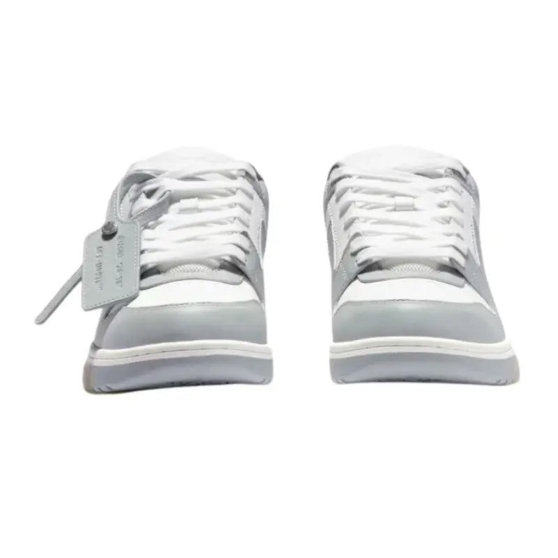 OFF-WHITE Out Of Office Calf Leather – White Grey