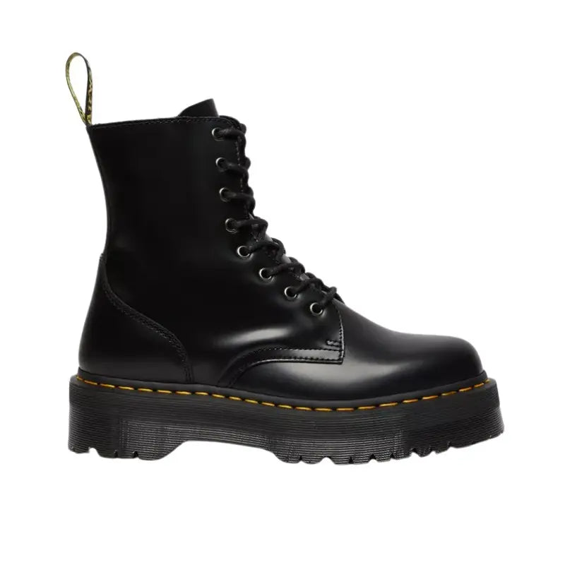Dr. Martens Jadon Platform Boots – 'Black Smooth Leather'