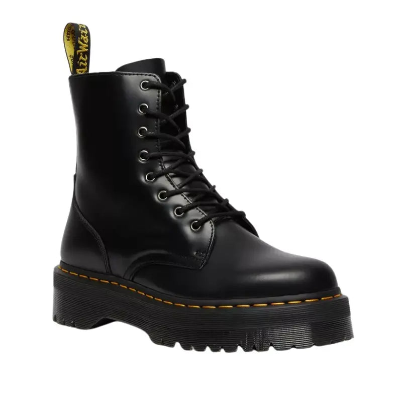 Dr. Martens Jadon Platform Boots – 'Black Smooth Leather'