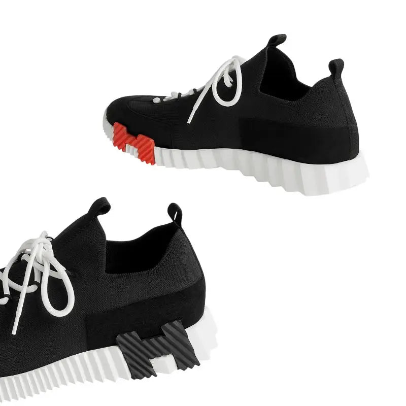 Hermes Lift Slip-On Sneaker Noir / Blanc