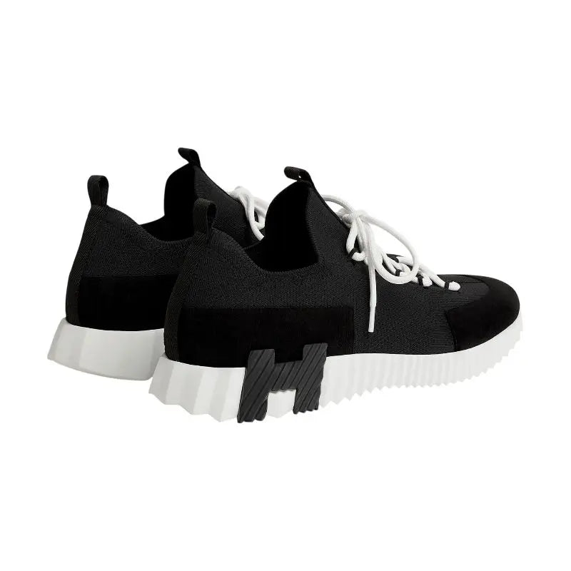 Hermes Lift Slip-On Sneaker Noir / Blanc
