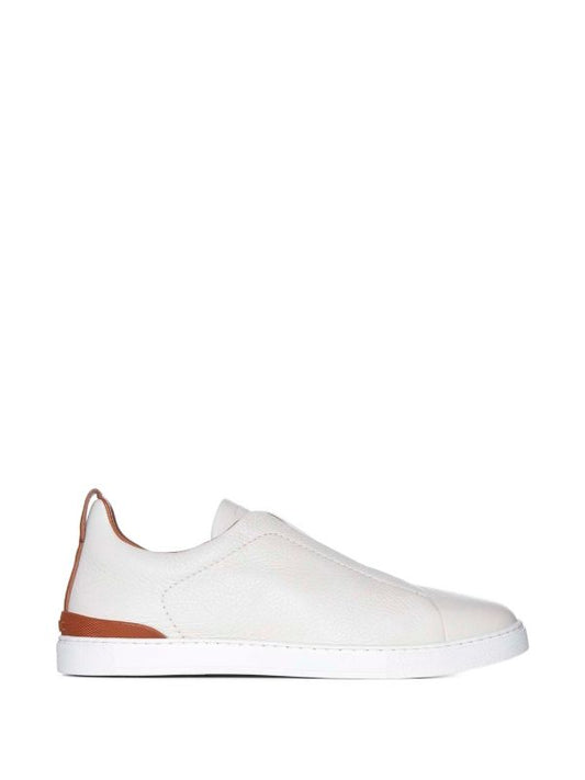ZEGNA Deerskin Triple Stitch
Off 'White/Brown'