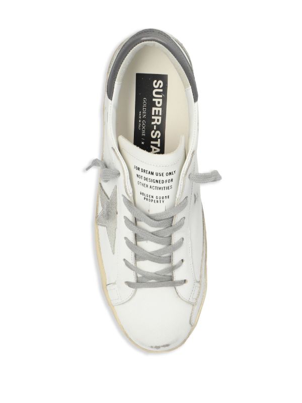 Golden Goose Super Star Leather Sneakers - 'White Ice Dark Grey'