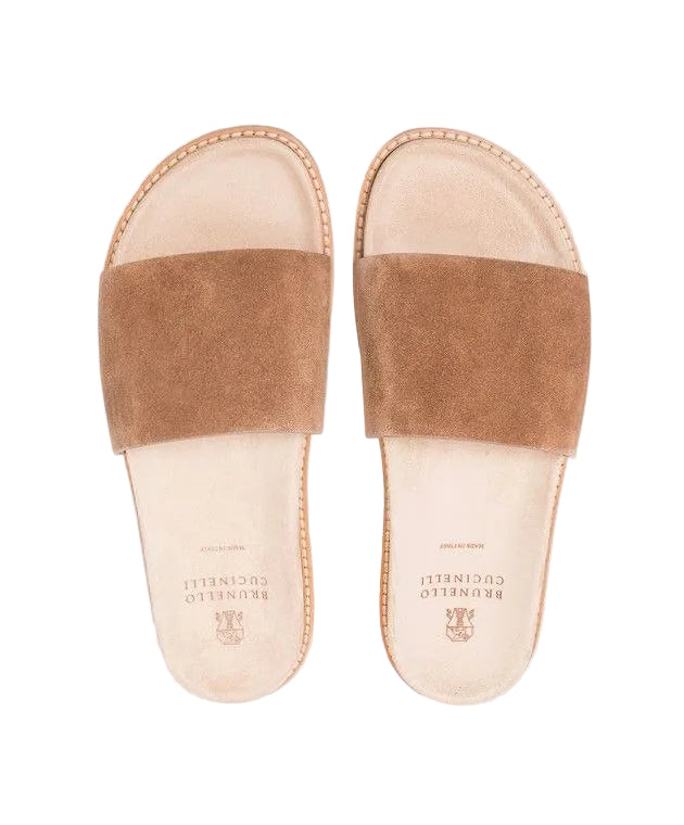 BRUNELLO CUCINELLI Suede Double-Strap
