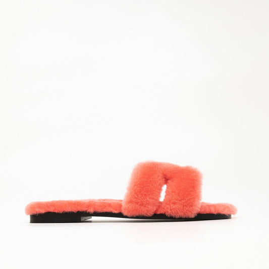 Hermes Rose Du Desert Shearling Oran