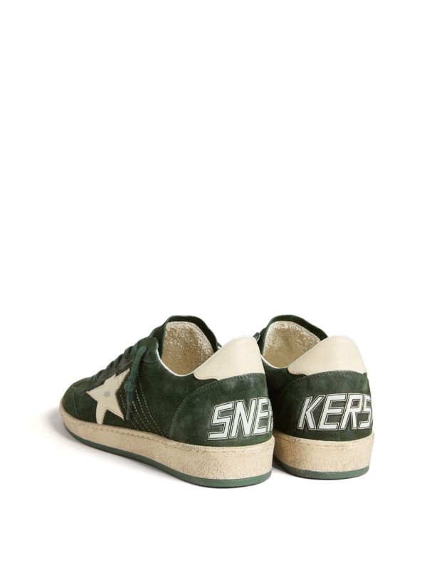 Golden Goose Men's Green Super-Star Leather Trainers