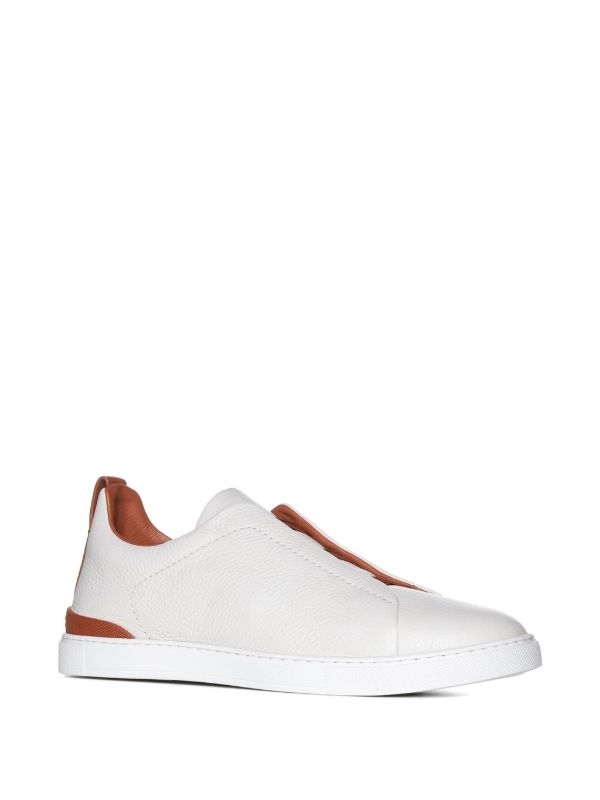 ZEGNA Deerskin Triple Stitch
Off 'White/Brown'