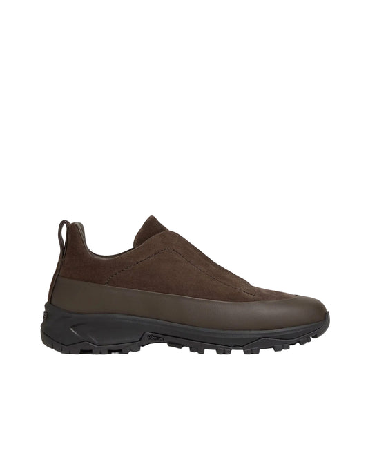 Zegna Triple Stitch Monte Sneakers | Dark Brown