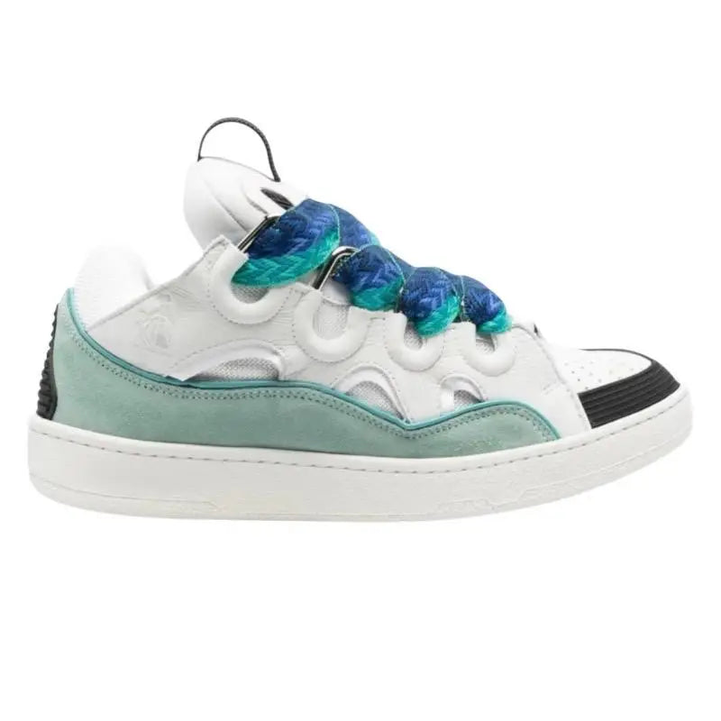 Lanvin Leather Curb – White Blue