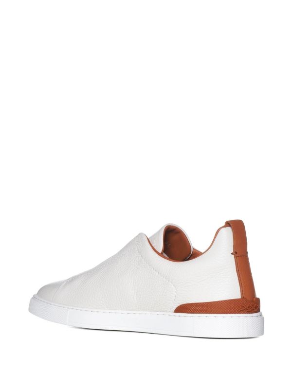 ZEGNA Deerskin Triple Stitch
Off 'White/Brown'