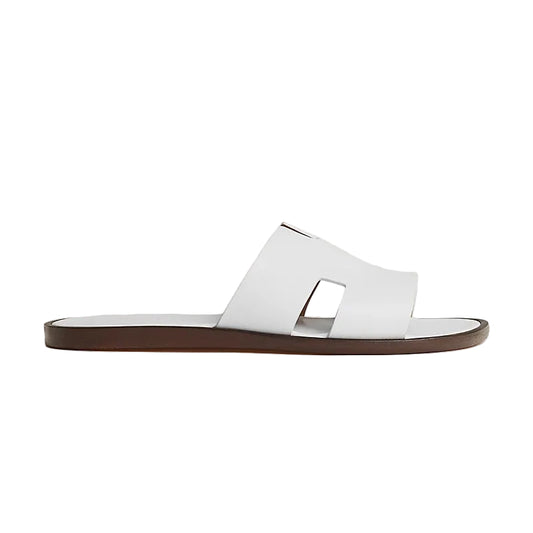 Hermes Lzmir Sandal White