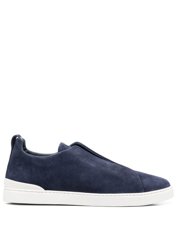Zegna Suede Triple Stitch 'Blue'