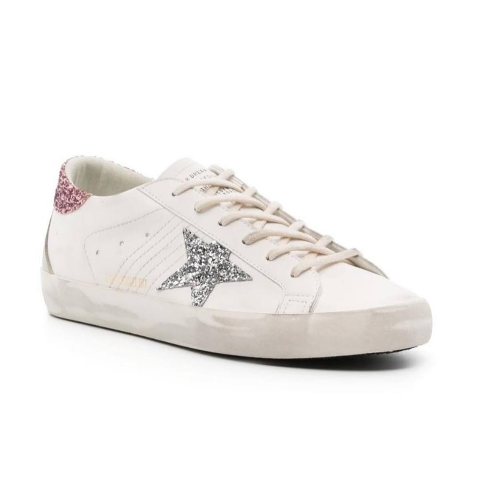 Golden Goose Women’s Super-Star With Silver Star Sneaker