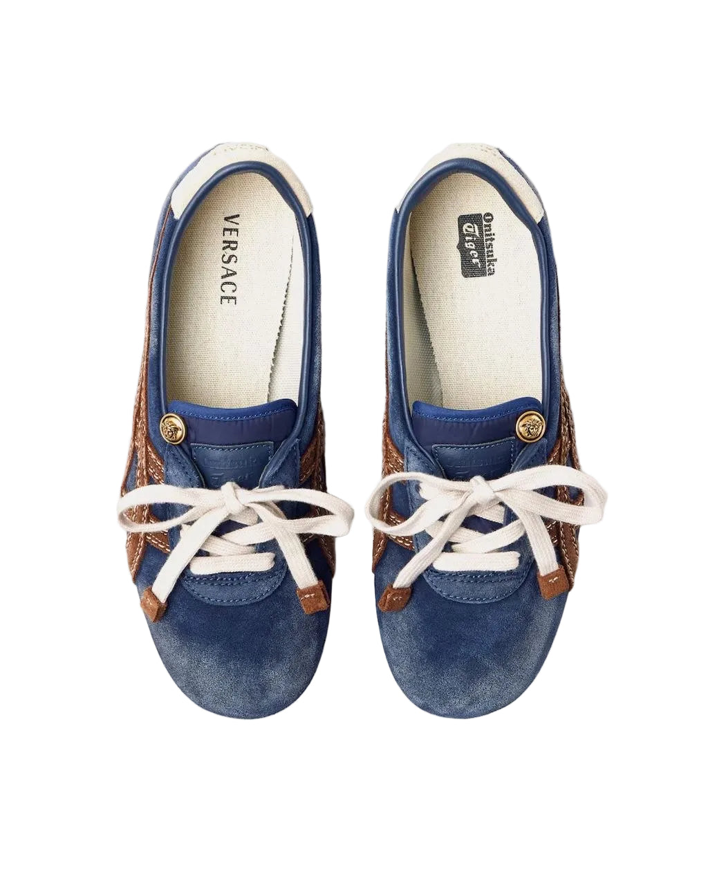 TAI-CHI Sakura bas٧kets en cuir nappa Noir, Brun | VERSACE