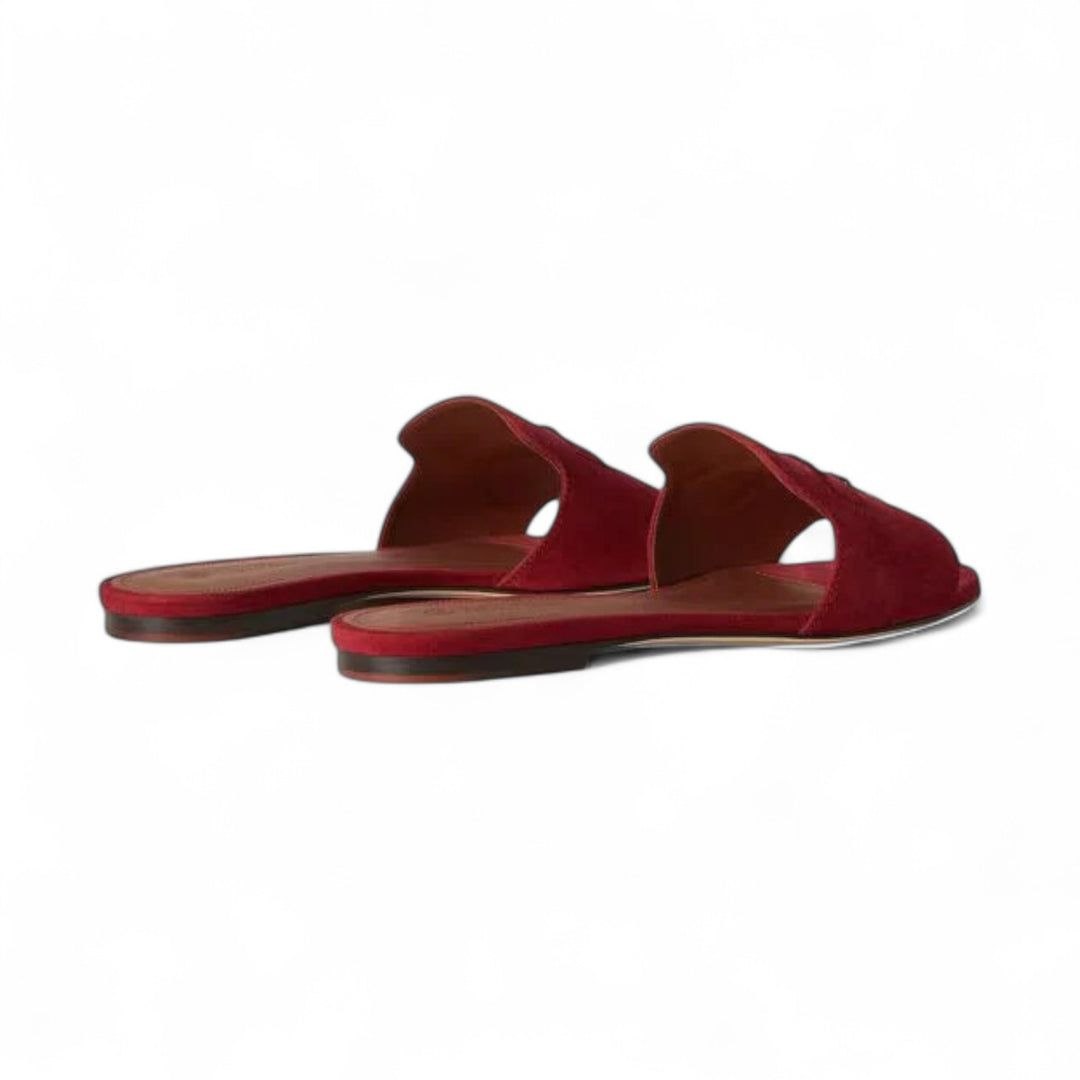 LORO PIANA Summer Charms Sandal Maroon