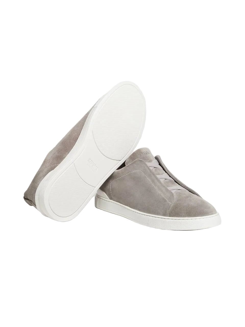 Zegna Suede Triple Stitch 'Grey'