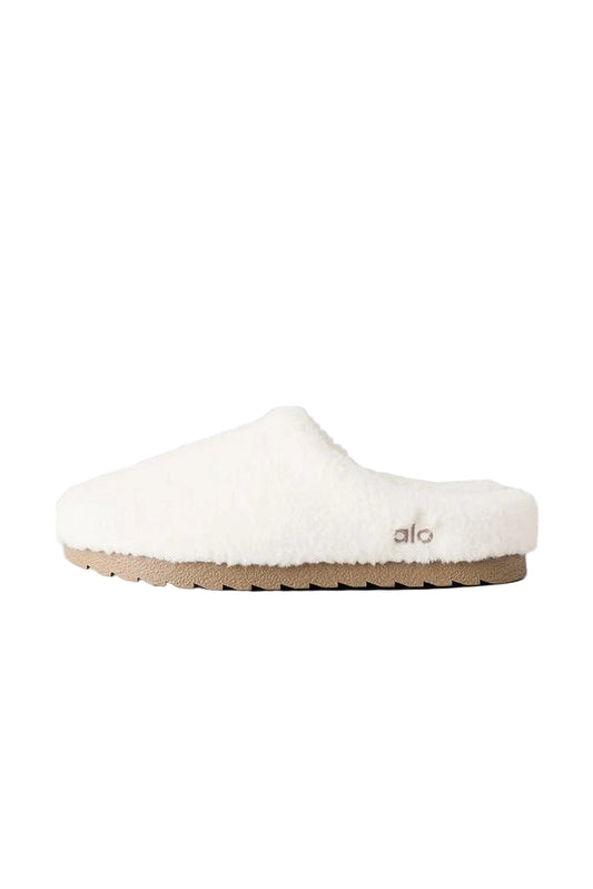 Alo Sherpa Recovery Slipper Ivory