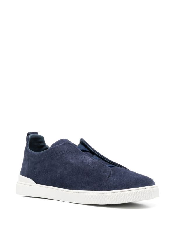 Zegna Suede Triple Stitch 'Blue'