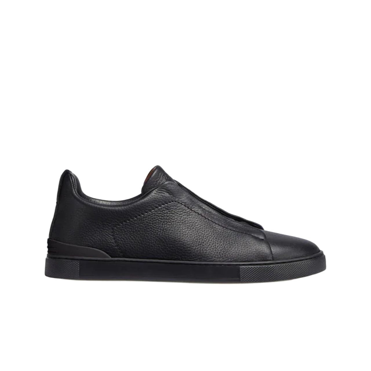 ZEGNA
triple stitch leather Black