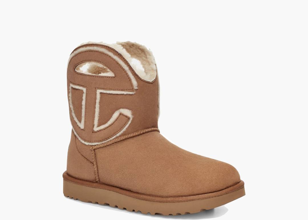 Telfar x UGG Logo Mini Boot 'Chestnut'