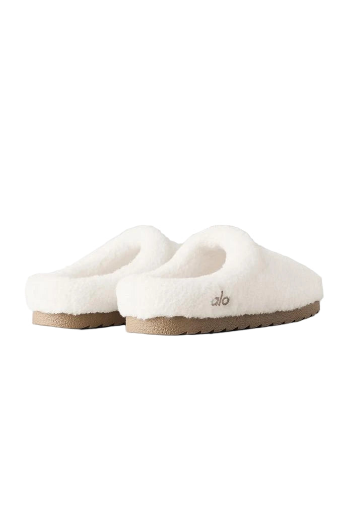 Alo Sherpa Recovery Slipper Ivory