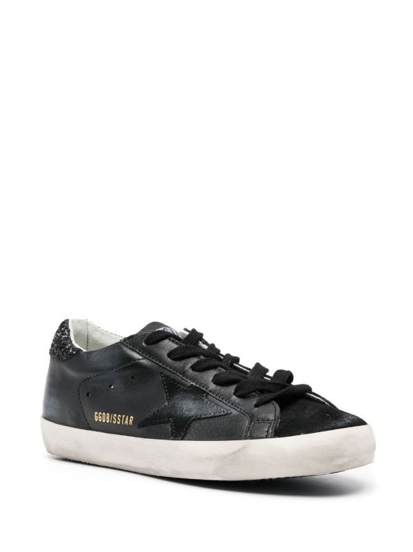 Golden Goose Wmns Superstar 'Black Glitter Heel'