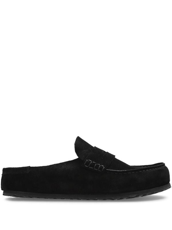 Birkenstock Naples wrapped loafer in black suede