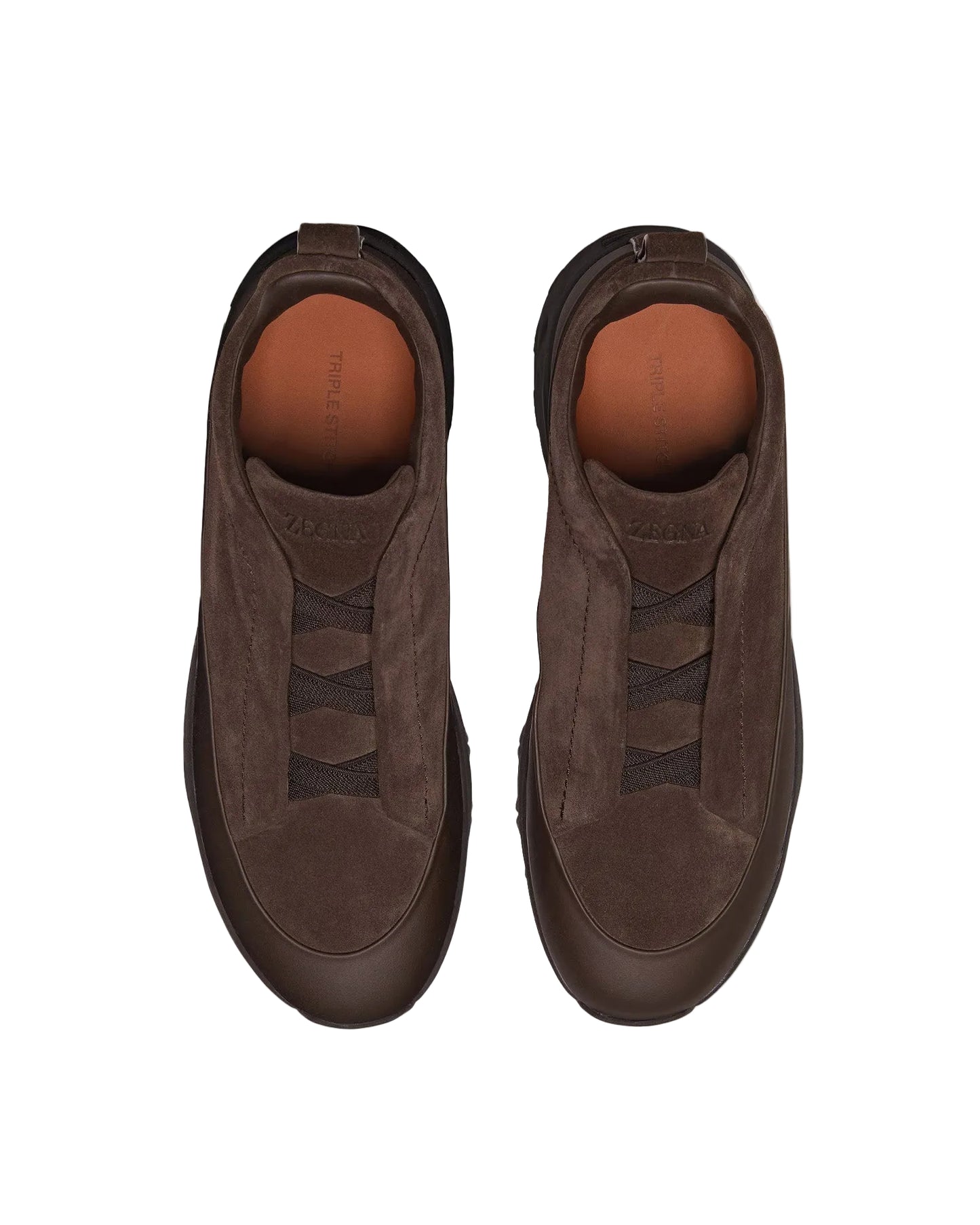 Zegna Triple Stitch Monte Sneakers | Dark Brown