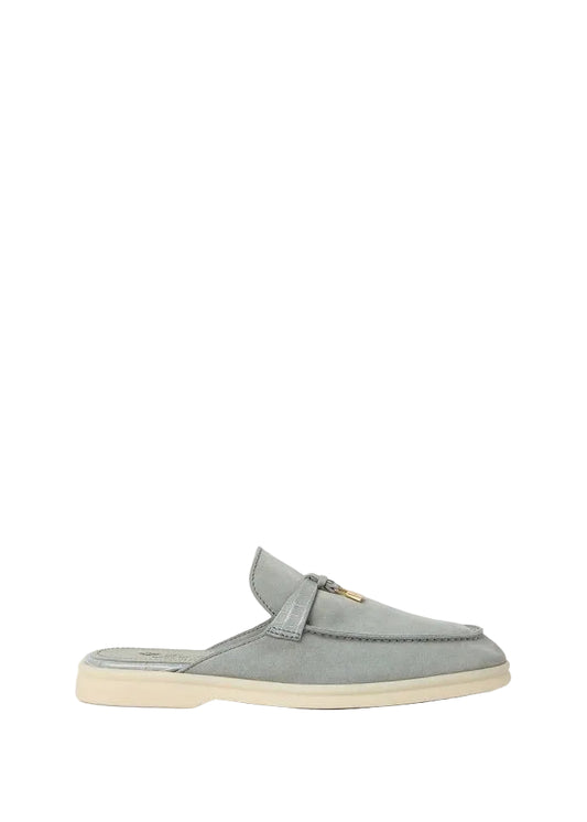 LORO PIANA Charms Walk Babouche Suede, Alligator skin