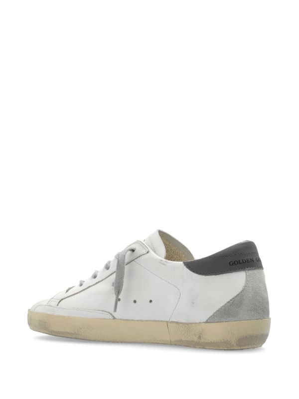 Golden Goose Super Star Leather Sneakers - 'White Ice Dark Grey'