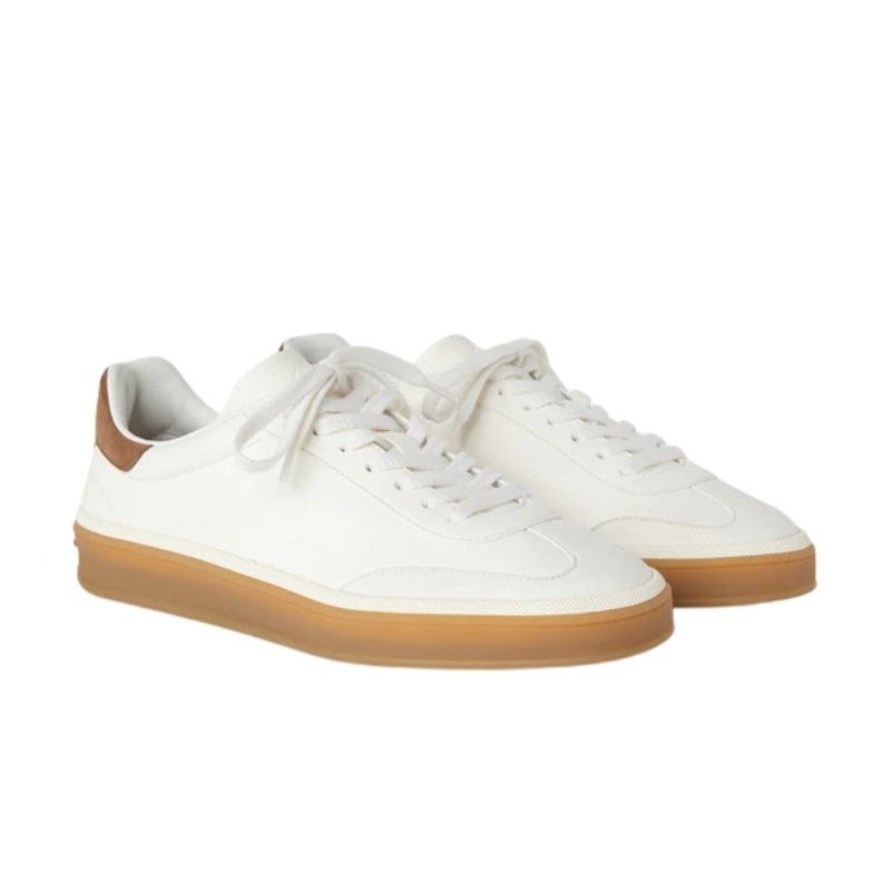 Loro Piana Tennis lace-up Suede Sneakers 'White'