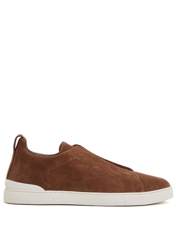 Zegna Suede Triple Stitch 'Tobacco'