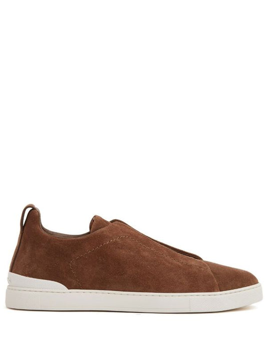 Zegna Suede Triple Stitch 'Tobacco'