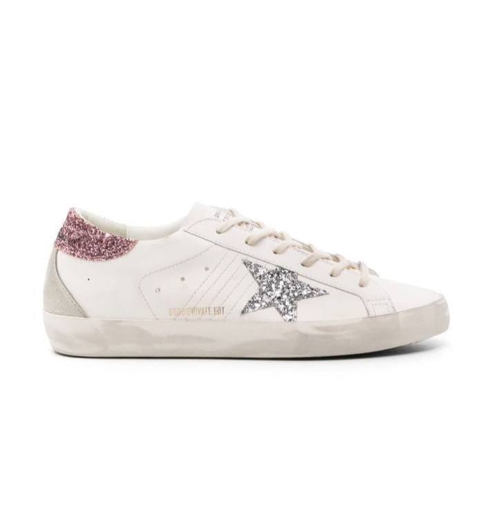 Golden Goose Women’s Super-Star With Silver Star Sneaker